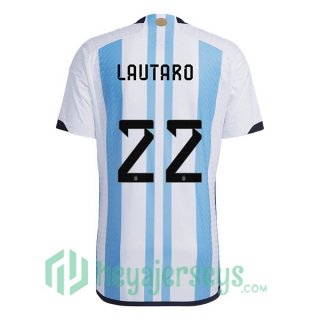 Argentina (LAUTARO 22) Home Jersey Blue White 2023/2023