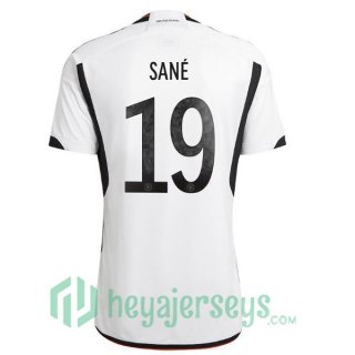 Germany (SANÉ 19) Home Jersey Black White 2023/2023