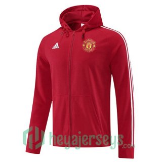 Manchester United Training Jacket Hoodie Red 2022/2023