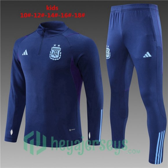 Argentina Kids Training Tracksuit Royal Blue 2022/2023