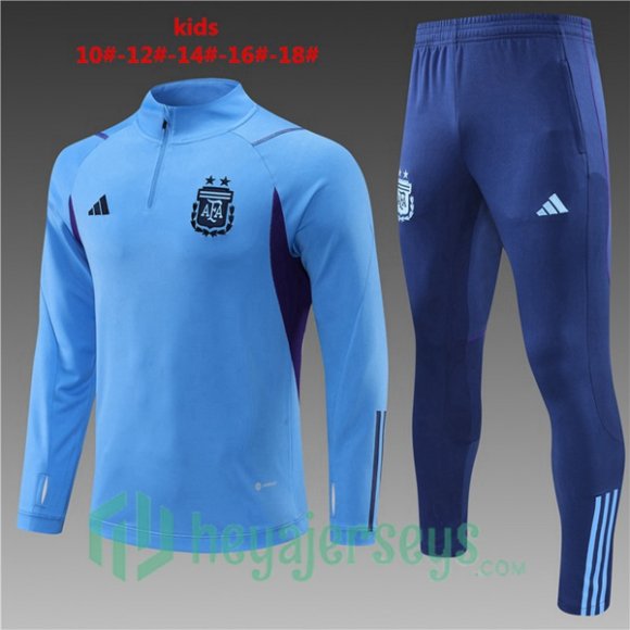 Argentina Kids Training Tracksuit Blue 2022/2023