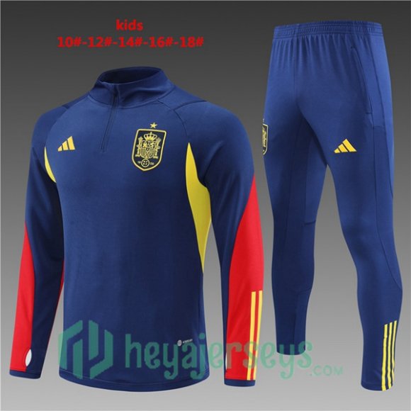 Spain Kids Training Tracksuit Royal Blue 2022/2023