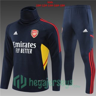 FC Arsenal High collar Kids Training Jacket Suit Royal Blue 2022/2023