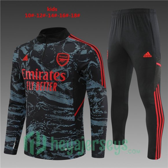 FC Arsenal Kids Training Jacket Suit Red Blue 2022/2023