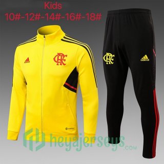 Flamengo Kids Training Jacket Suit Yellow 2022/2023