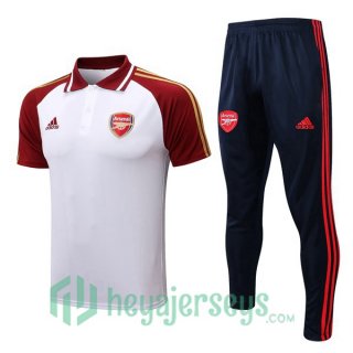 FC Arsenal Polo Jersey + Pants White Red 2022/2023