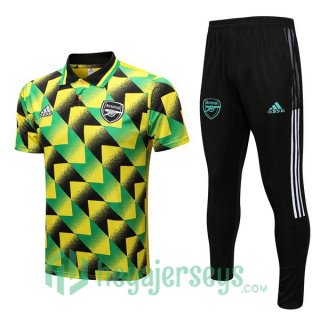 FC Arsenal Polo Jersey + Pants Green Black 2022/2023