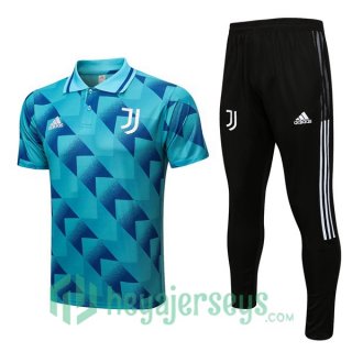 Juventus Polo Jersey + Pants Blue 2022/2023
