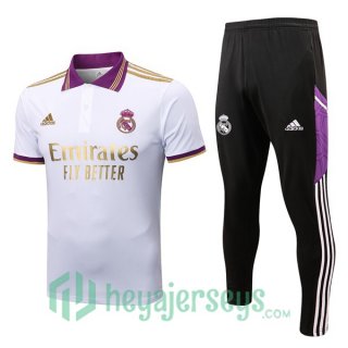Real Madrid Polo Jersey + Pants White 2022/2023