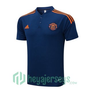 Manchester United Polo Jersey Royal Blue 2022/2023