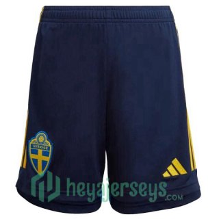 Sweden Soccer Shorts Home Yellow 2022/2023