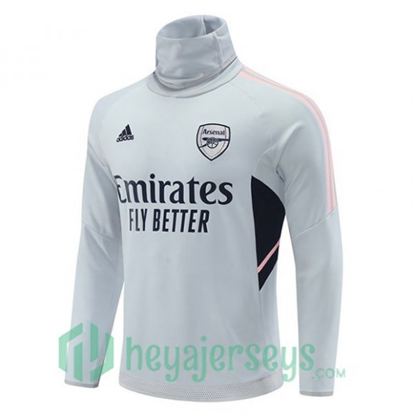 FC Arsenal High collar Training Sweatshirt Grey 2022/2023