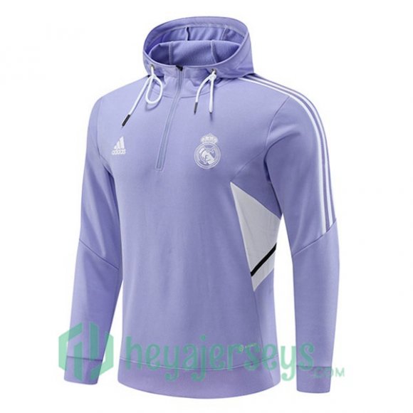 Real Madrid Training Sweatshirt Hoodie Purple 2022/2023