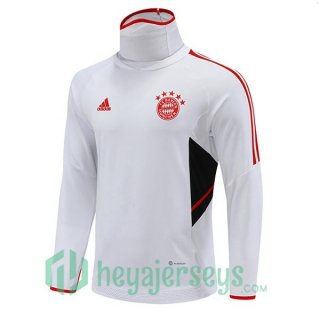 Bayern Munich High collar Training Sweatshirt White 2022/2023