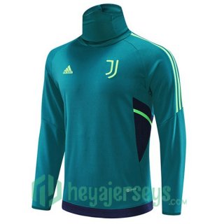 Juventus High collar Training Sweatshirt Green 2022/2023
