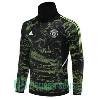 Manchester United High collar Training Sweatshirt Green 2022/2023