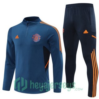 Manchester United Training Jacket Suit Blue 2022/2023