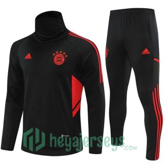 Bayern Munich High collar Training Tracksuit Black 2022/2023