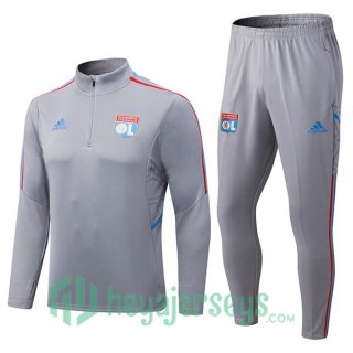 Olympique Lyon Training Tracksuit Grey 2022/2023