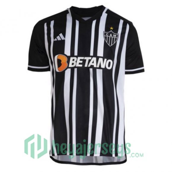 Atletico Mineiro Soccer Jersey Home Black White 2023/2024
