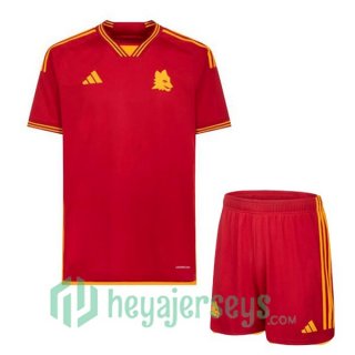 AS Roma Kids Soccer Jersey Home Red 2023/2024