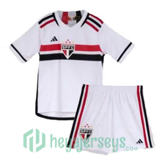 Sao Paulo FC Kids Soccer Jersey Home White 2023/2024