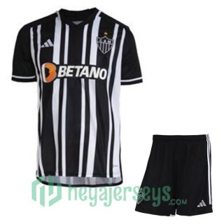Atletico Mineiro Kids Soccer Jersey Home Black White 2023/2024