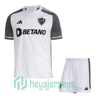 Atletico Mineiro Kids Soccer Jersey Away White Grey 2023/2024