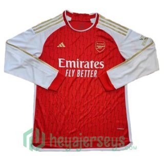 Arsenal Soccer Jersey Home Long Sleeve Red Leaked Version 2023/2024