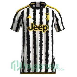 Juventus Soccer Jersey Home Black White Leaked Version 2023/2024