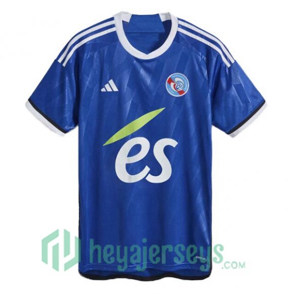 RC Strasbourg Alsace Soccer Jersey Home Blue 2023/2024