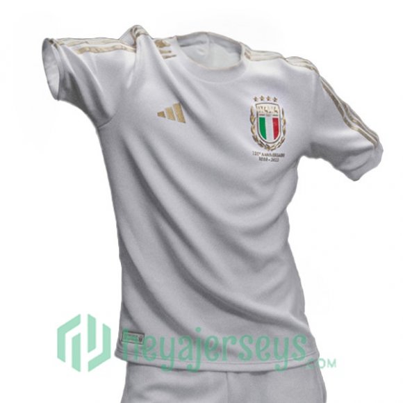 Italy Soccer Jersey 125th Anniversary Edition White 2023/2024