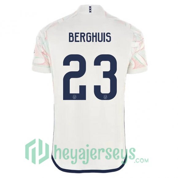AFC Ajax (Berghuis 23) Soccer Jersey Away White 2023/2024