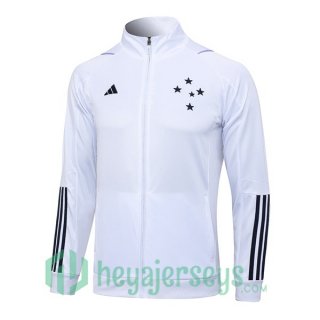 Cruzeiro EC Training Jacket White 2023/2024