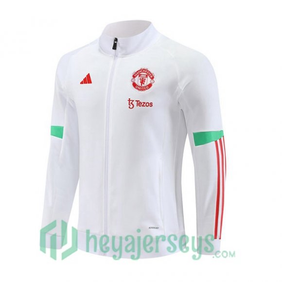 Manchester United Training Jacket White 2023/2024