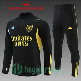 Arsenal Kids Training Tracksuit Suit Black 2023/2024