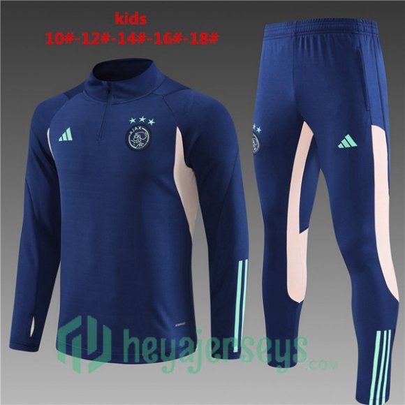 AFC Ajax Kids Training Tracksuit Suit Royal Bluee 2023/2024