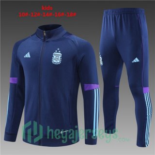 Argentina Kids Training Jacket Suit Royal Blue 2023/2024