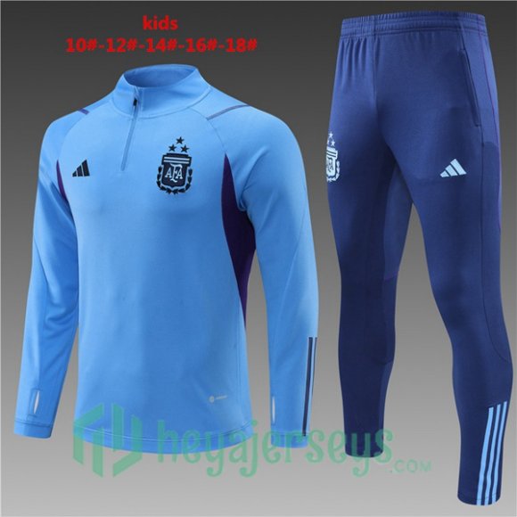 Argentina Kids Training Tracksuit Suit Blue 2023/2024