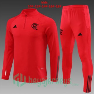 Flamengo Kids Training Tracksuit Suit Red 2023/2024