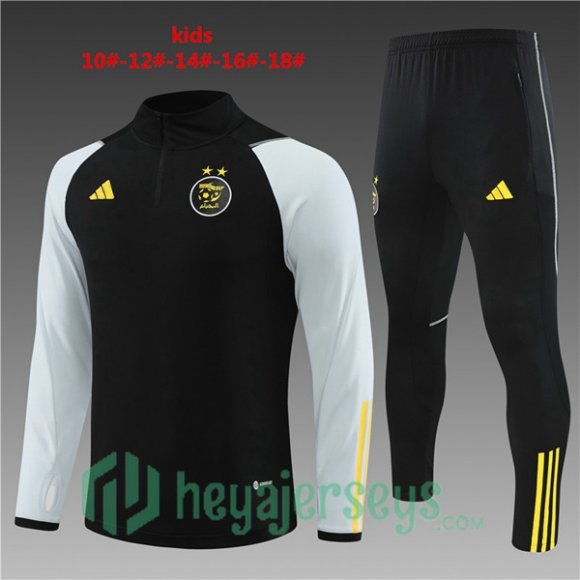 Algeria Kids Training Tracksuit Suit Black 2023/2024