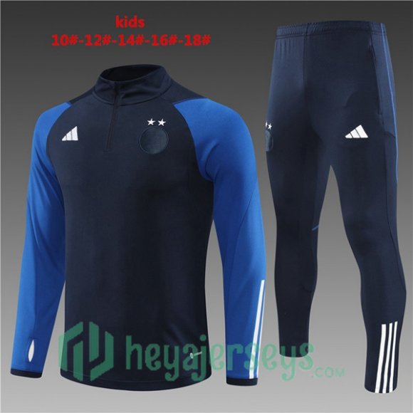 Algeria Kids Training Tracksuit Suit Royal Blue 2023/2024