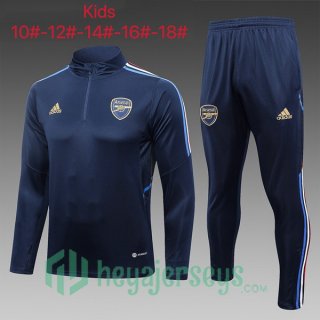 Arsenal Kids Training Tracksuit Suit Royal Blue 2023/2024