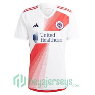 New England Revolution Soccer Jersey Away White 2023/2024