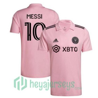 Inter Miami CF (MESSI 10) Soccer Jersey Home Pink 2023/2024