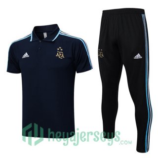 Argentina Soccer Polo + Pants Royal Blue 2023/2024