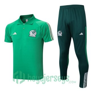 Mexico Soccer Polo + Pants Green 2023/2024