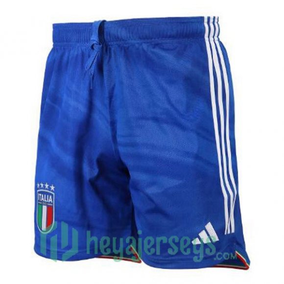 Italy Soccer Shorts Home Blue 2023/2024