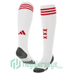 AFC Ajax Soccer Socks Home White 2023/2024