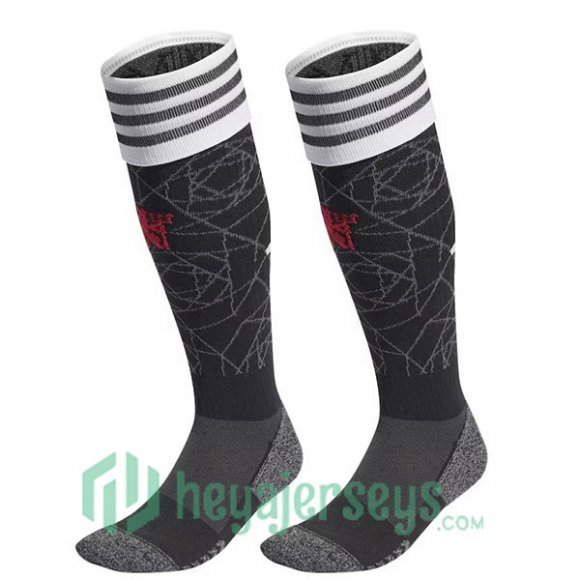 Manchester United Soccer Socks Home Grey 2023/2024